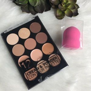 New❗Contour/Highlight Palette & Sponge